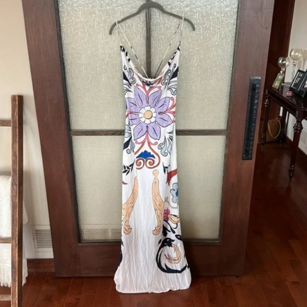 Carolina K Scrolls Maxi slip dress - Size XL - Picture 5 of 9